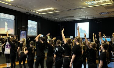 Coombeshead Academy KS4 dancers experience Musical Theatre workshop