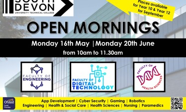 Open Mornings at South Devon University Technical College for Year 9 and Year 11