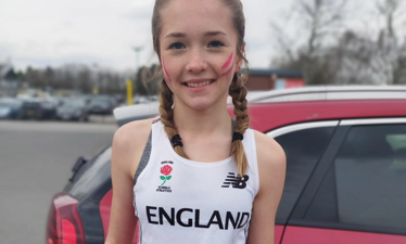 Paige from Coombeshead Academy is representing England in the Cross-County International