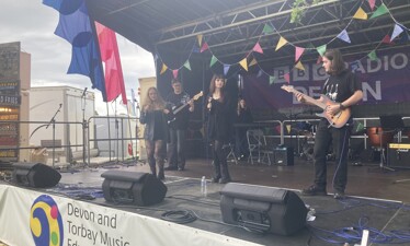 Coombeshead Academy Soul Band and Folk Group Rock the Devon County Show!