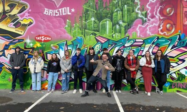 Newton Abbot Students Take in Banksy and Goldie at Graffiti Street Art Tour